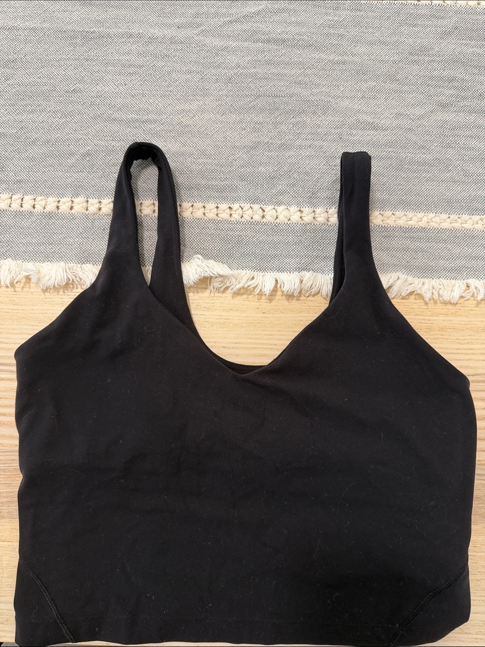 lululemon athletica Black Scoopback Sports Bralette